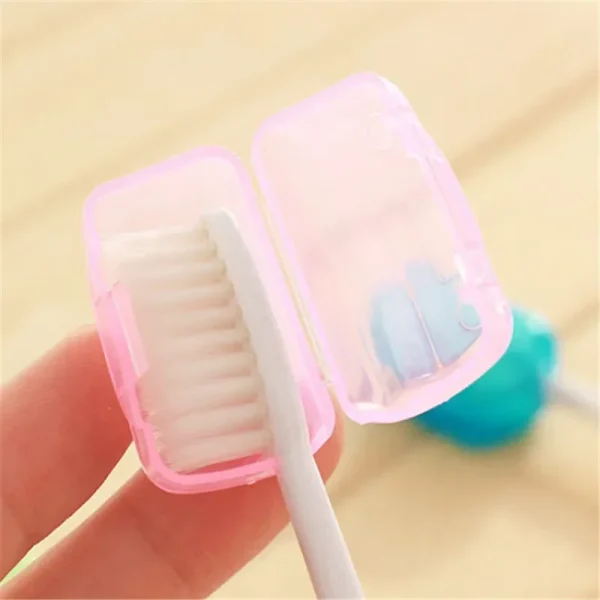 5pcs Case Travel Portable Toothbrush Head Protective Cover bathroom accessories bathroom organizer toothbrush storage 6