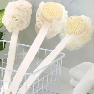 Back Bath Sponge with Handle Massage Brush Bathroom Brush 1