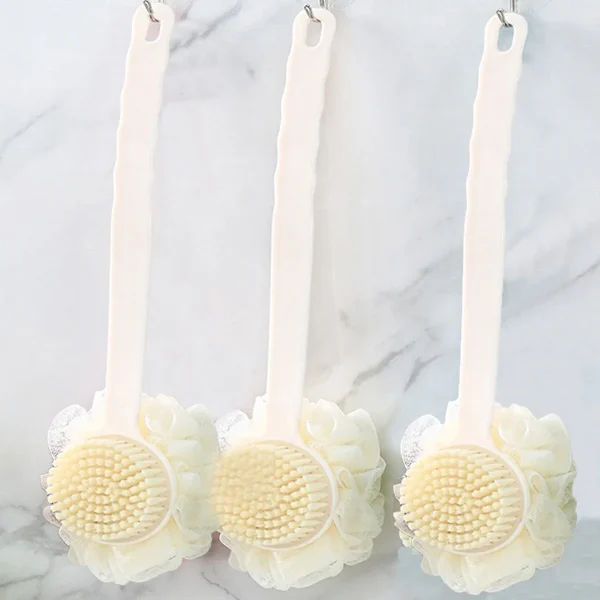 Back Bath Sponge with Handle Massage Brush Bathroom Brush 2