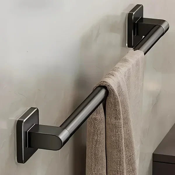 Wall Mounted Towel Rack Bathroom Storage Rack No Drilling Bathroom Horizontal Bar Towel Rack Kitchen Bathroom Accessories 4