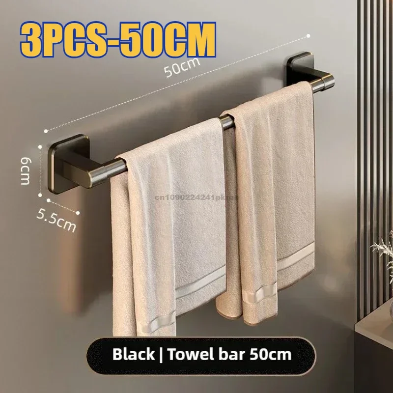 3PCS-Black 50CM