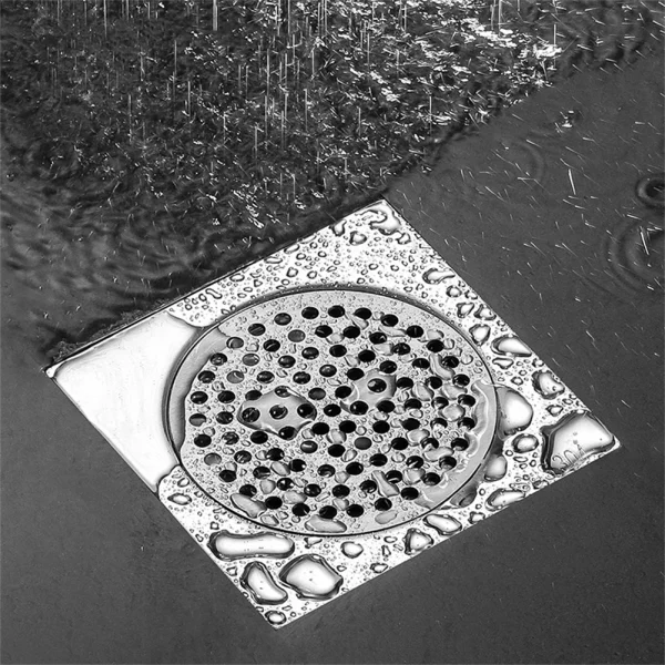 1pcs Stainless Steel Shower Sink Strainer Drain Hair Filter Cover Hair Filter Floor Drain Pad For Bathroom Shower Accessories 5