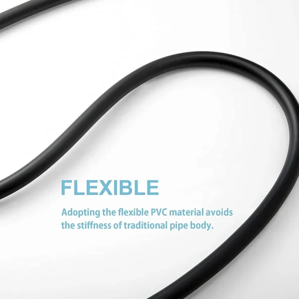 2m Black PVC Silicone Shower Head Hose Flexible Hose High Pressure Water Strong Multilayer Plumbing Bathroom Accessories 5