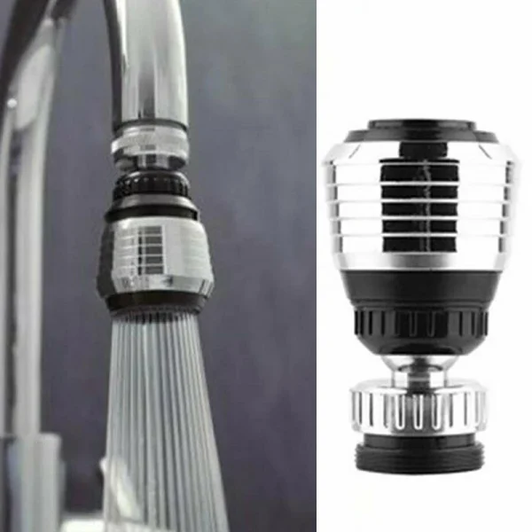 360 Degree Rotate Swivel Faucet Nozzle Filter Adapter Water Saving Tap Aerator Diffuser Bathroom Shower Bath Accessories 1
