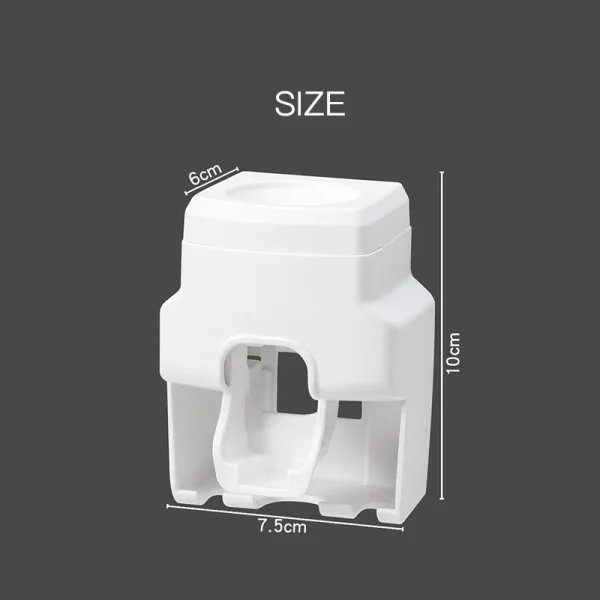 WIKHOSTAR Creative Lazy Automatic Toothpaste Dispenser Toothpaste Squeezer Toothbrush Holder Bathroom Accessories Storage Rack 5