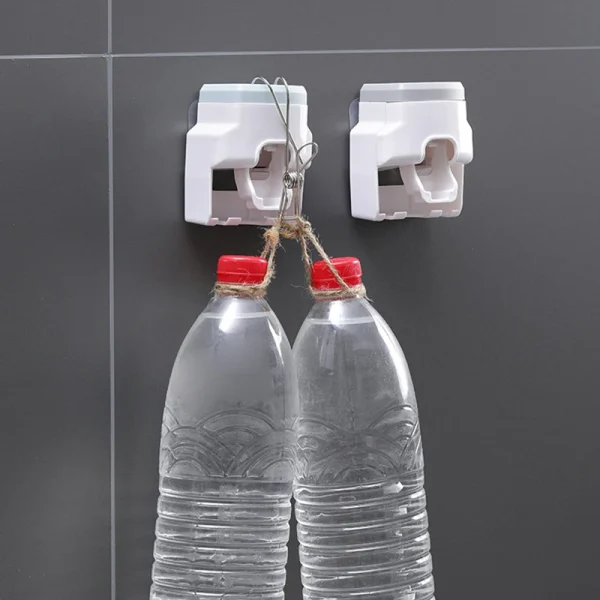 WIKHOSTAR Creative Lazy Automatic Toothpaste Dispenser Toothpaste Squeezer Toothbrush Holder Bathroom Accessories Storage Rack 6
