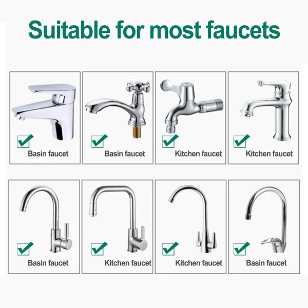 Kitchen Filter Faucet 360°Rotating Faucet Extender Bathroom Water Filter Tap Water Saving For Bathroom Sink Kitchen Accessories 6