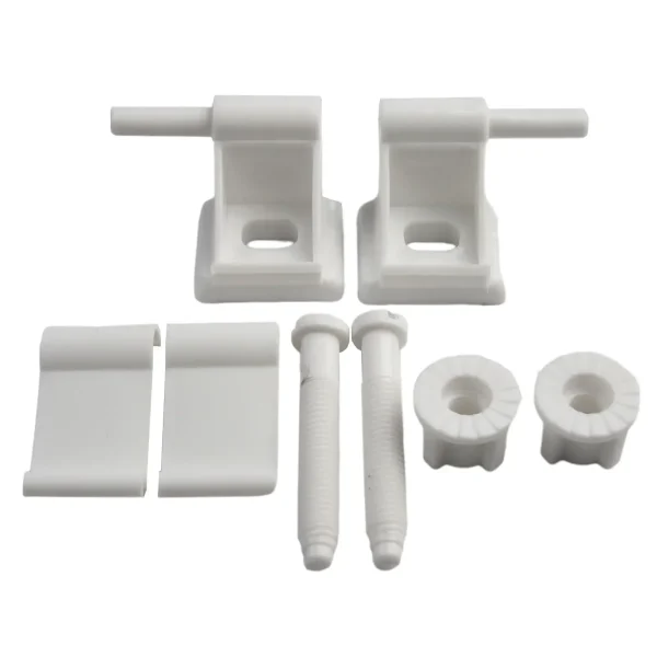 Plastic Toilet S-Eat Hinge Replace Kit Toilet Seat Accessories Fixing Screws Nuts Toilet Cover Screws Bathroom Hardware 3