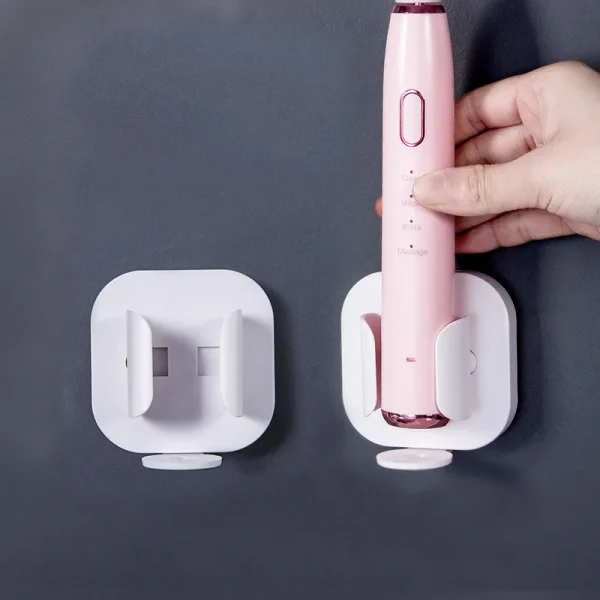 Toothbrush Stand Rack Organizer Electric Toothbrush Wall-Mounted Holder Space Saving Bathroom Accessories 2