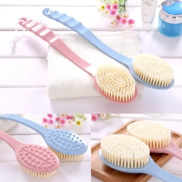 Bath Brush Massage Long Handle Wash Shower Body Washcloth Scrubber Body Scrub Gadget Bathroom Accessories Bath Back Scrubber 3