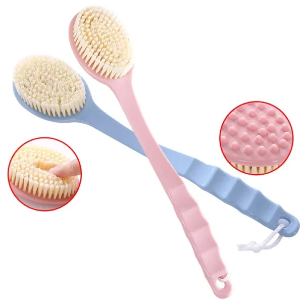 Bath Brush Massage Long Handle Wash Shower Body Washcloth Scrubber Body Scrub Gadget Bathroom Accessories Bath Back Scrubber 5