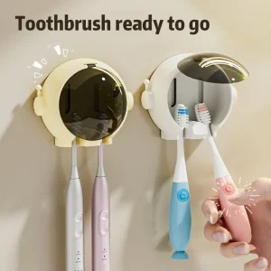 Bathroom Toothbrush Organizes Easy Installation Creative Astronaut Designs Toothbrush Holders For Household Bathroom Ornament 1