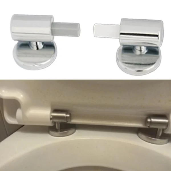 Toilet Soft Close Hinges Seat Hinge Replacement Traditional Contemporary Toilet Lid Hinges Fixing Connector Bathroom Accessories 2