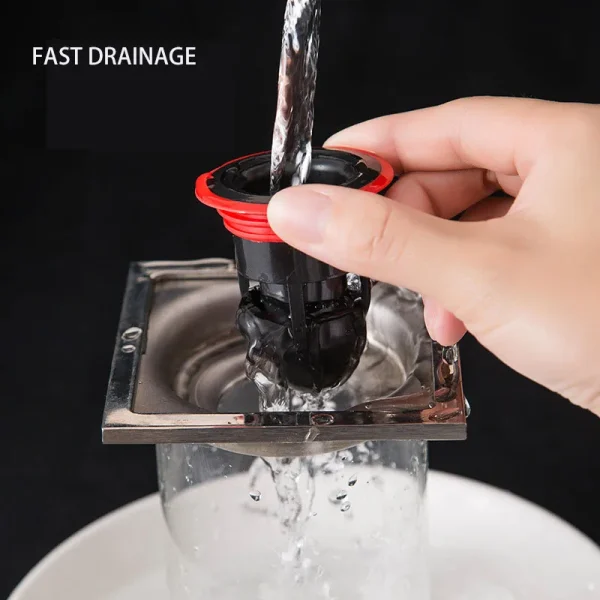 New Bath Shower Floor Strainer Cover Plug Trap Siphon Sink Kitchen Bathroom Water Drain Filter Insect Prevention Deodorant 4