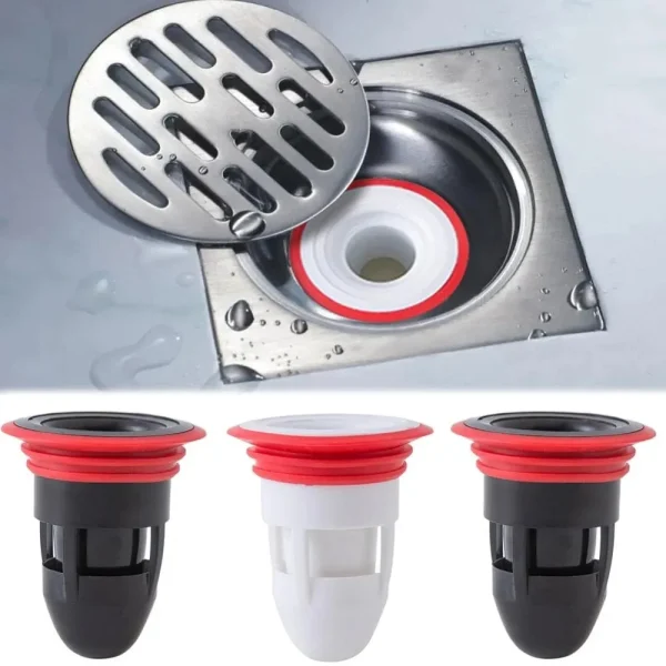 New Bath Shower Floor Strainer Cover Plug Trap Siphon Sink Kitchen Bathroom Water Drain Filter Insect Prevention Deodorant 6