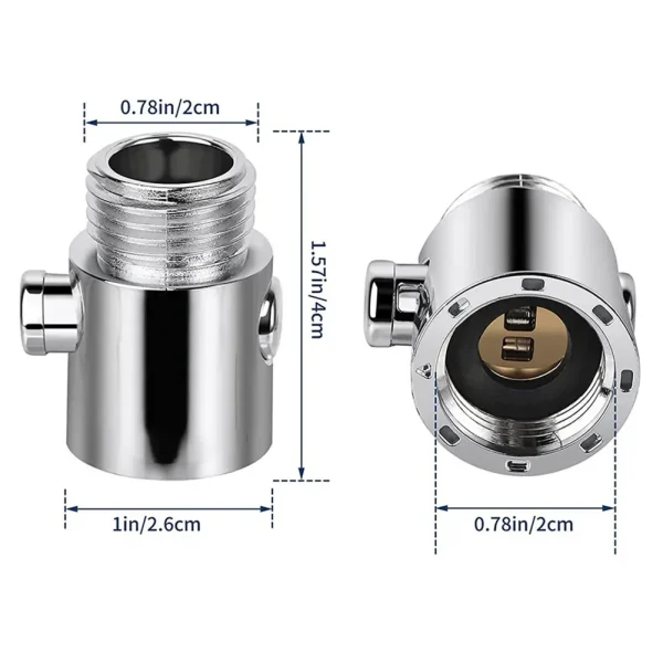 Shower Head Control Switch Flow Water Stop Valve Shower Heads One-Button Pause Water Controller Bathroom Accessories 3