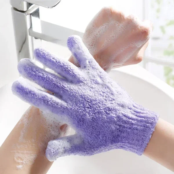1PC Bath Gloves for Peeling Exfoliating Glove Shower Scrub Brush Resistance Body Skin Massage Sponge Wash Bathroom Accessories 2
