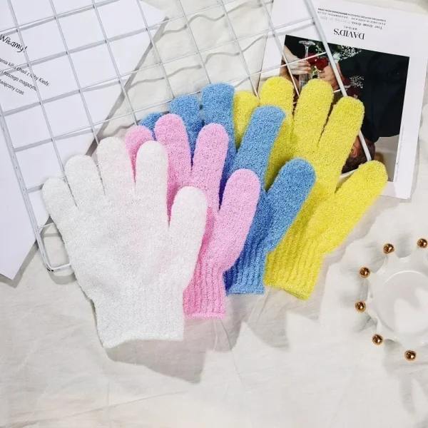 1PC Bath Gloves for Peeling Exfoliating Glove Shower Scrub Brush Resistance Body Skin Massage Sponge Wash Bathroom Accessories 4