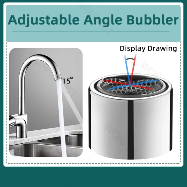 Faucet Bubbler Kitchen Faucet Aerator Bathroom Household Diffuser Tap Accessories Water-saving Filter Nozzle Kitchen Accessories 4