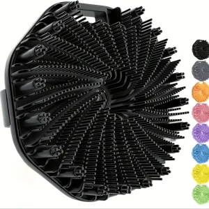 1pc Soft Silicone Exfoliating Brush Cleanser Manual Body Cleansing Scrubber Shower Gentle Massage Bath Brush Bathroom Accessorie 1