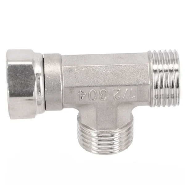 1pc T-Adapter Interface For Diverter Bath Toilet/Bidet Sprayer Shower Head/G1/2 Bathroom Accessories 3 Ways Valve T Adapter 3