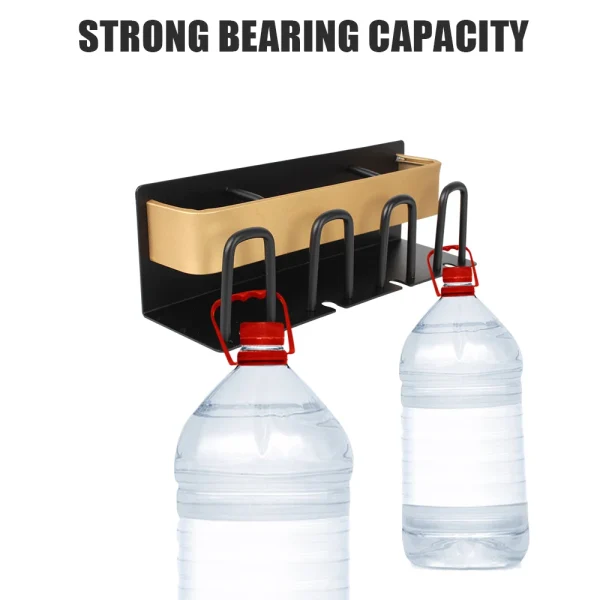 Wall Mounted Aluminium Alloy Toothpaste Rack Space Saving Accessories Bathroom Household Shelf Toothbrush Holder Punch Free 5