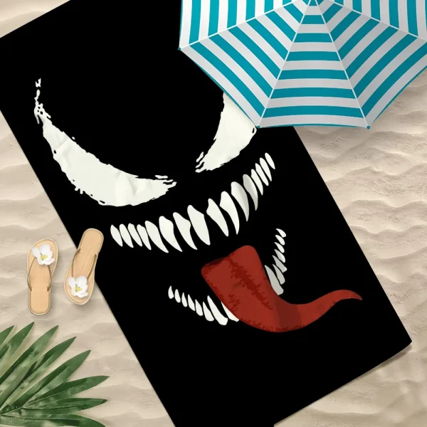 Cartoon V-Venom-m Towel Beach Quick Dry Soft Pool Towels Gift for Travel Gym Shower Camping sports 1