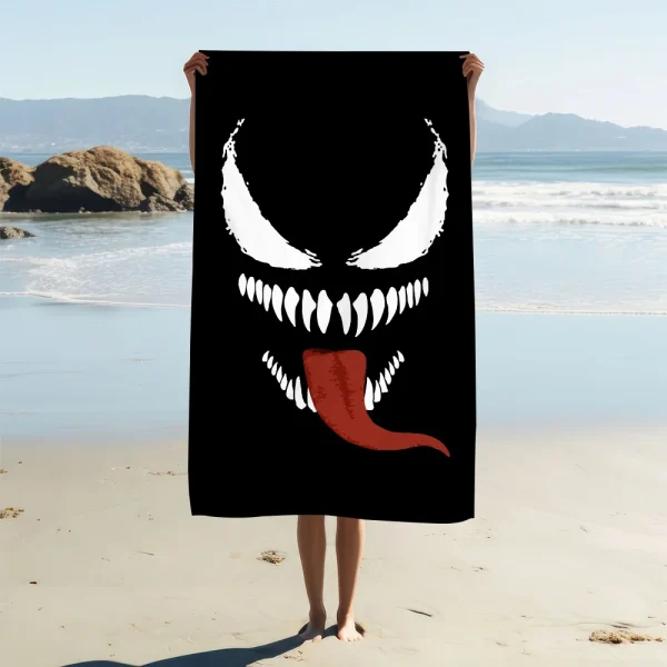 Cartoon V-Venom-m Towel Beach Quick Dry Soft Pool Towels Gift for Travel Gym Shower Camping sports 2