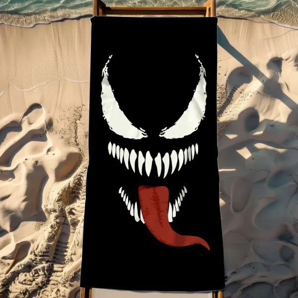 Cartoon V-Venom-m Towel Beach Quick Dry Soft Pool Towels Gift for Travel Gym Shower Camping sports 3