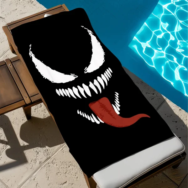 Cartoon V-Venom-m Towel Beach Quick Dry Soft Pool Towels Gift for Travel Gym Shower Camping sports 6