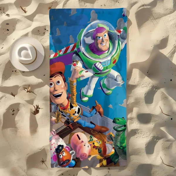 Cartoon T-Toy S-Story Cool Towel Soft Pool Gift For Travel Gym Shower Camping Quick Dry Sports Large Beach Towel 3