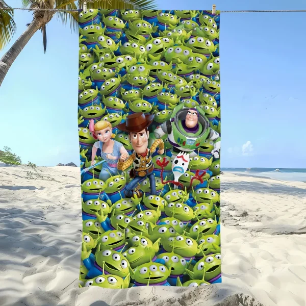 Cartoon T-Toy S-Story Cool Towel Soft Pool Gift For Travel Gym Shower Camping Quick Dry Sports Large Beach Towel 6