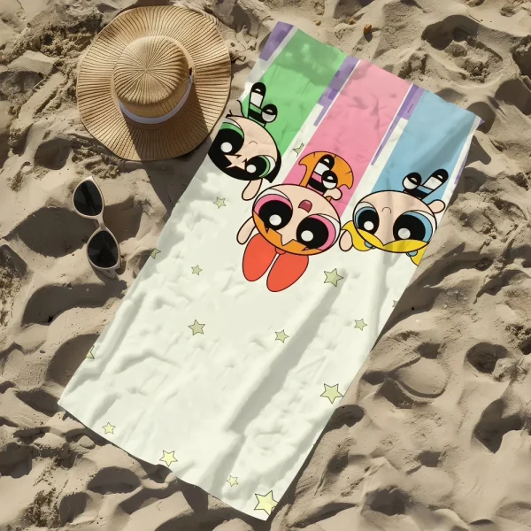 The P-power-puff G-girls cartoon Towel Beach Quick Dry Soft Pool Towels Gift for Travel Gym Shower Camping sports 5