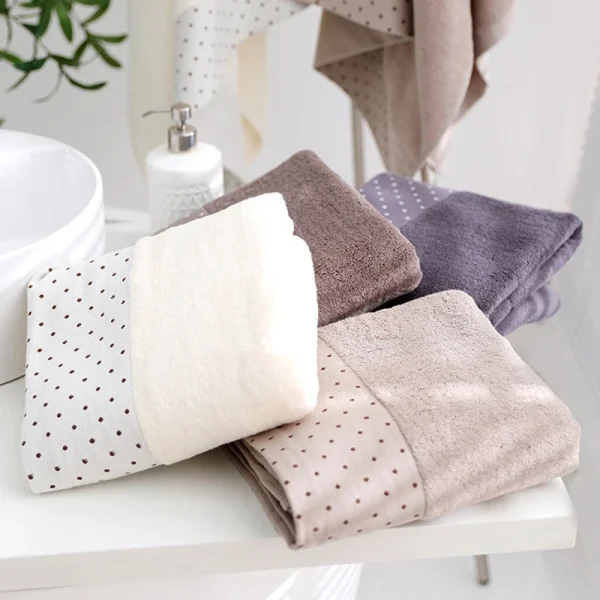 70x140cm  High quality pure cotton thickened towels Soft absorbent towels for both men women's household use  face washtowel 4