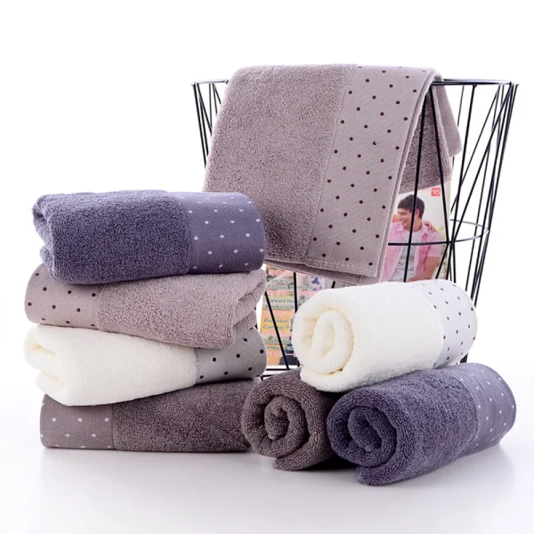 70x140cm  High quality pure cotton thickened towels Soft absorbent towels for both men women's household use  face washtowel 6