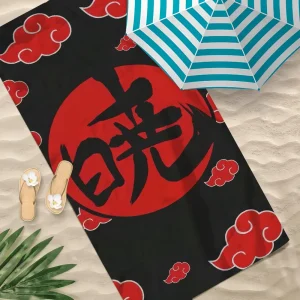 Classic Anime A-Akatsuki Organization Towel Soft Pool Gift For Travel Gym Shower Camping Quick Dry Sports Large Beach Towel 1