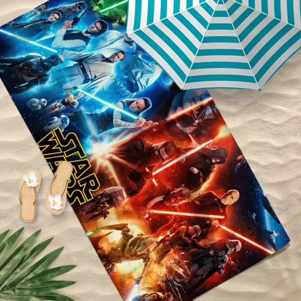 Classic Film Towel Soft Pool Gift For Travel Gym Shower Camping Quick Dry Sports S-Star Cool W-Wars Large Beach Towel 3