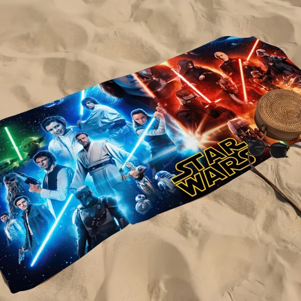 Classic Film Towel Soft Pool Gift For Travel Gym Shower Camping Quick Dry Sports S-Star Cool W-Wars Large Beach Towel 4