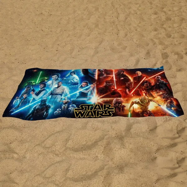 Classic Film Towel Soft Pool Gift For Travel Gym Shower Camping Quick Dry Sports S-Star Cool W-Wars Large Beach Towel 5