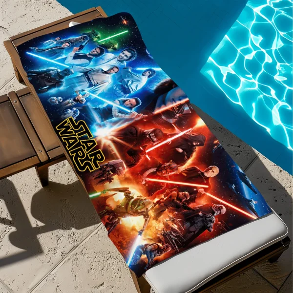 Classic Film Towel Soft Pool Gift For Travel Gym Shower Camping Quick Dry Sports S-Star Cool W-Wars Large Beach Towel 6