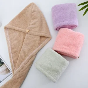 Magic Microfiber Hair Towel Fast Drying Dryer Towel Women Wrap Head Absorption Water Bath Hat Absorbent Towel 1