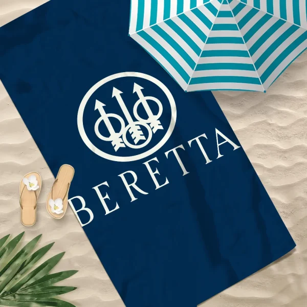 Fashion Gun Towel Soft Pool Gift For Travel Gym Shower Camping Quick Dry Sports B-Beretta Cool Large Beach Towel 2