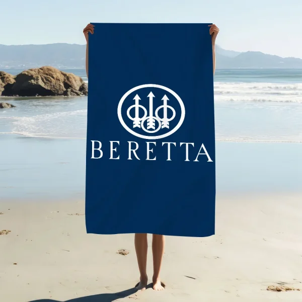 Fashion Gun Towel Soft Pool Gift For Travel Gym Shower Camping Quick Dry Sports B-Beretta Cool Large Beach Towel 3
