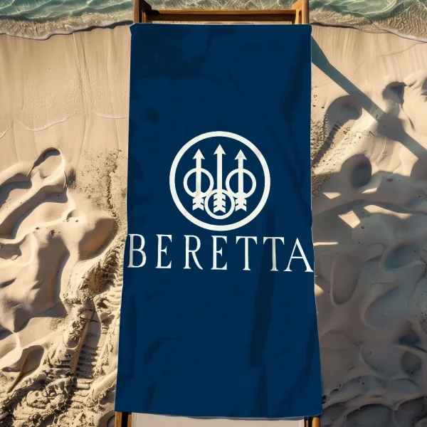 Fashion Gun Towel Soft Pool Gift For Travel Gym Shower Camping Quick Dry Sports B-Beretta Cool Large Beach Towel 4