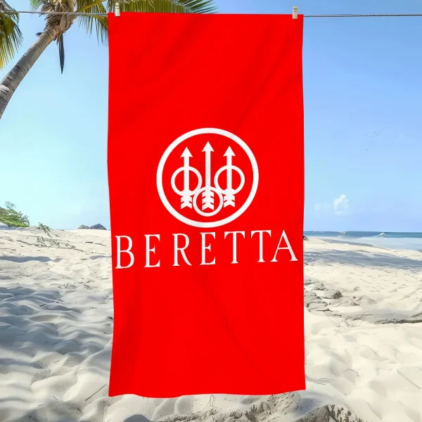 Fashion Gun Towel Soft Pool Gift For Travel Gym Shower Camping Quick Dry Sports B-Beretta Cool Large Beach Towel 6