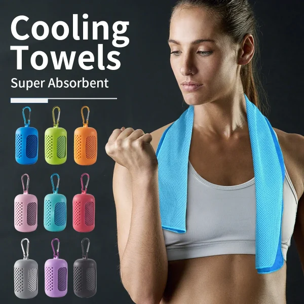 Portable Mini Summer Cool Sports Towels Outdoor Ice Fitness Ice Towels Quick drying Cooling Ice Towels Running Yoga Gym 1