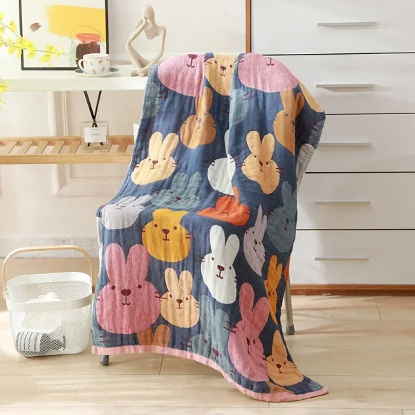Nordic 21 Styles New Bohemian Floral Printing Adult Soft Absorbent Cotton Gauze Beach Bath Towel Bathroom Accessories 80×160CM 3