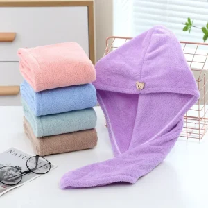 Dry Hair Cap Sport Towel Fiber Super Fine Adult Bath Towel Towels Bathroom Soft Turban for Hair Drying Miss Serviettes Face Wet 1