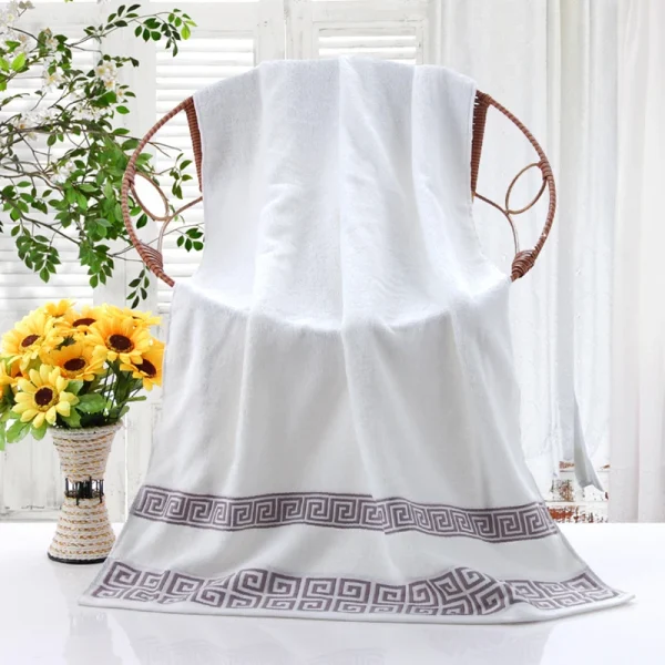 2-piece set of squares, 1 towel+1 towel, thickened absorbent set for showering, no shedding of fluff 4