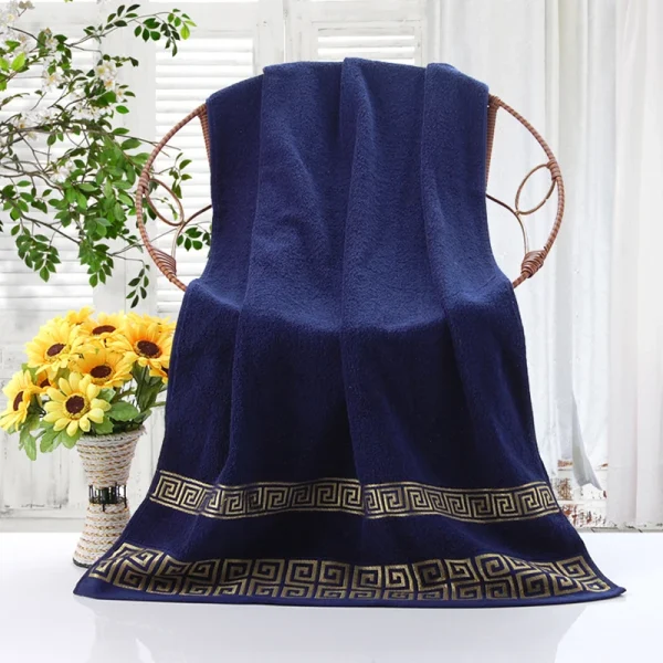 2-piece set of squares, 1 towel+1 towel, thickened absorbent set for showering, no shedding of fluff 5